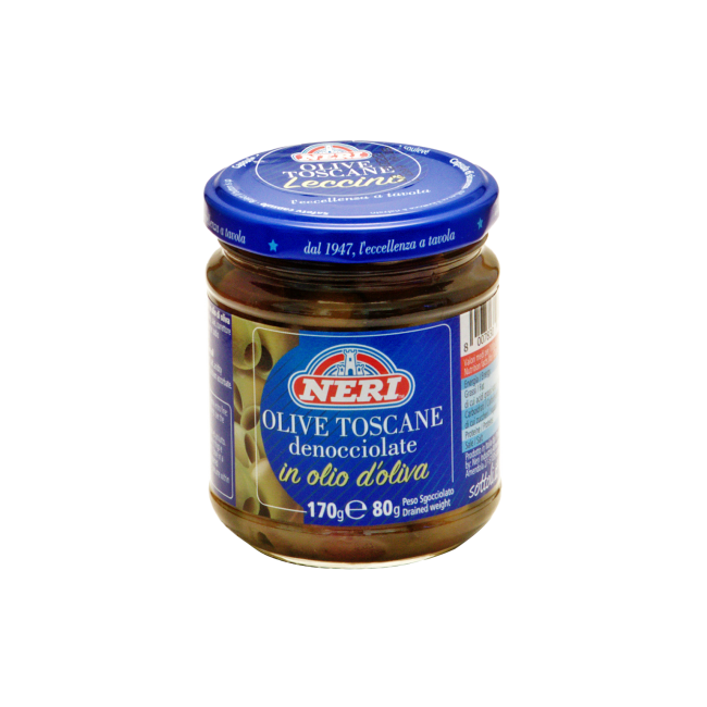 Olive toscane denocciolate in olio di oliva