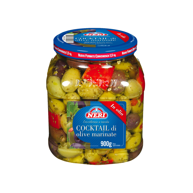 Cocktail di olive verdi in olio