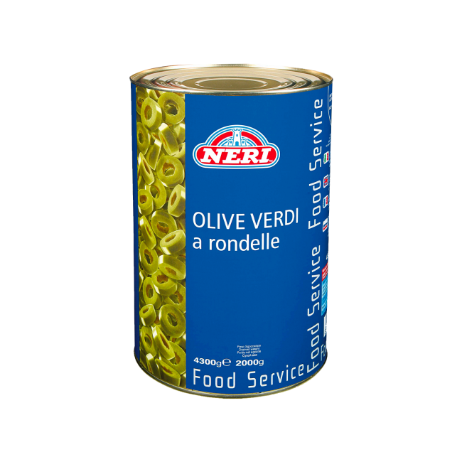 Olive verdi a rondelle