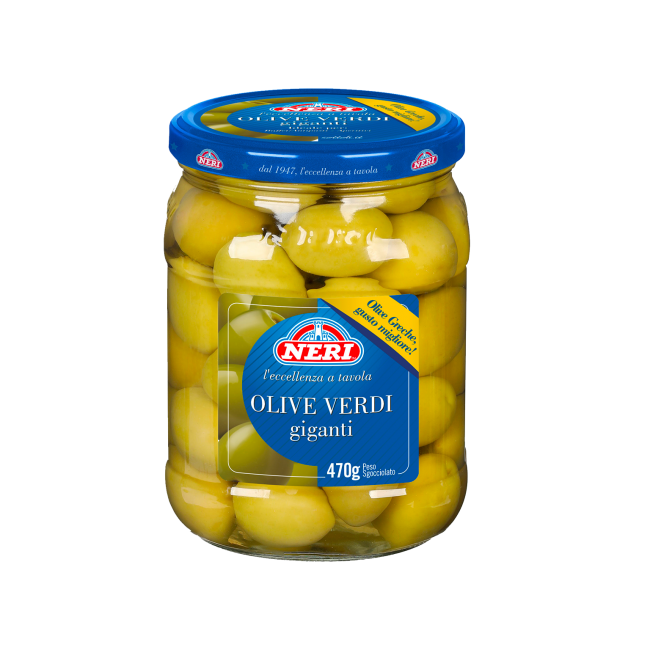 Olive verdi giganti 470 gr