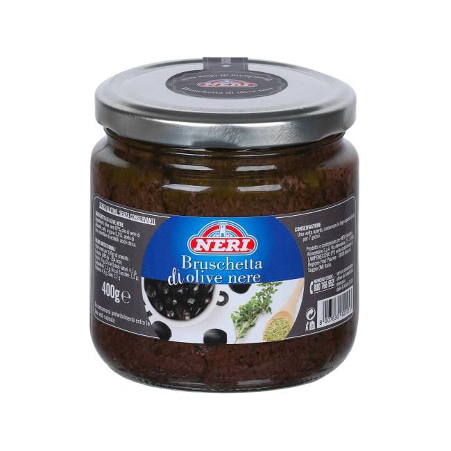 Bruschette olive nere grande