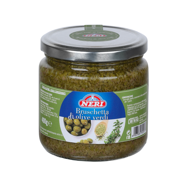 Bruschetta olive verdi grande